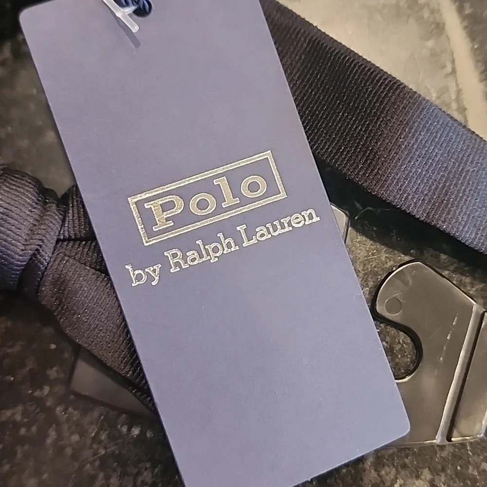 NWT Polo Ralph Lauren Big Kids Black 100% Silk Adjustable Bow Tie